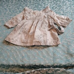 Baby Gap Floral Ruffle Dress Set 6-12 Months‎ Silver Glitter Party New NWT Baby